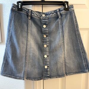 Jean mini skirt